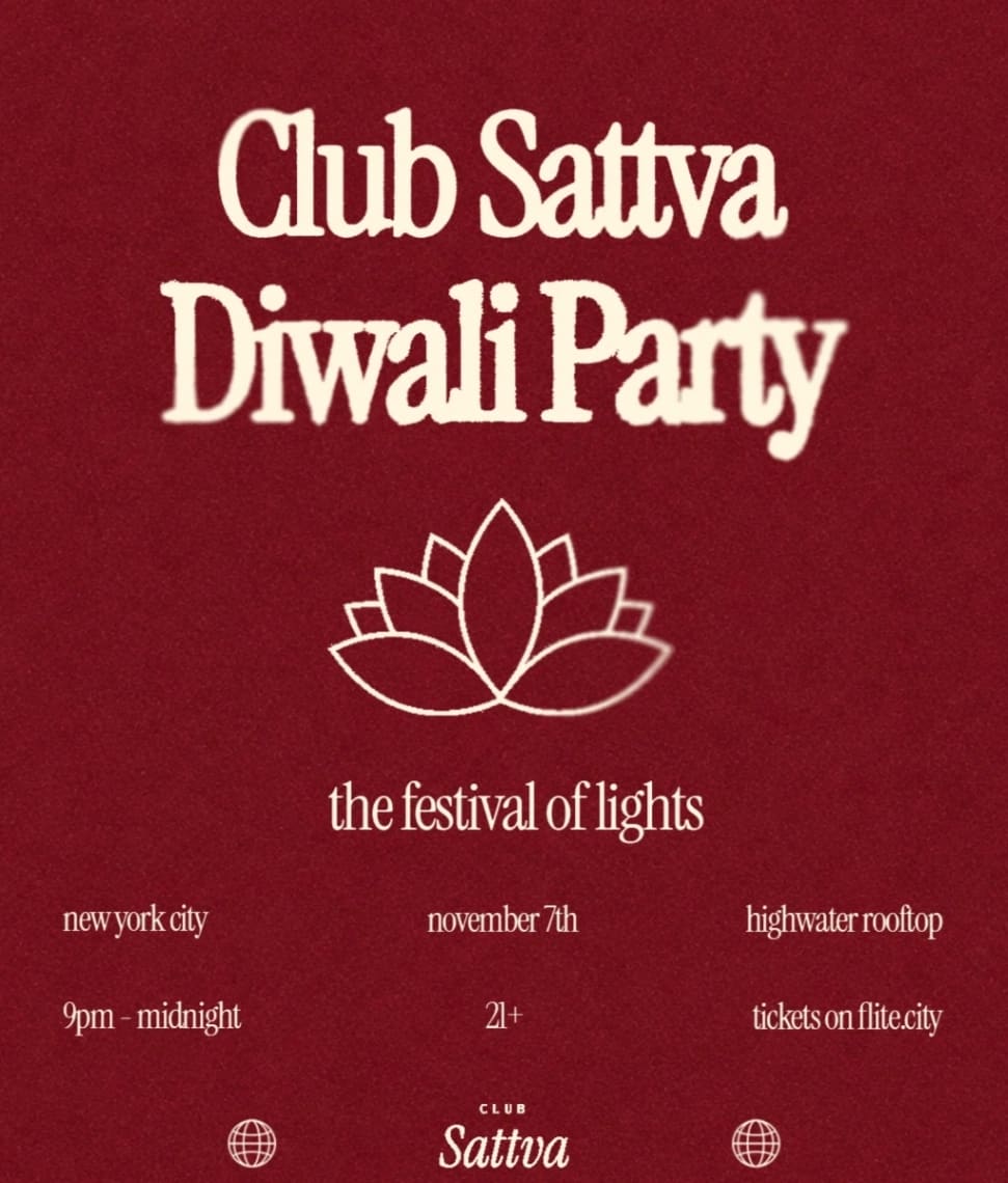 Club Sattva Diwali Party — South Asian event in Financial District, Manhattan