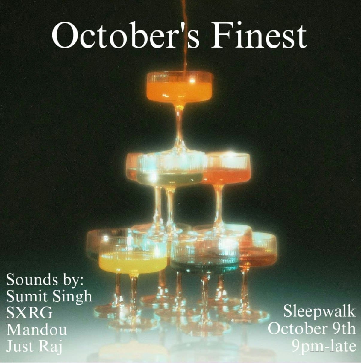 October's Finest: Sumit Singh, SXRG, Mandou, Just Raj — South Asian event in Brooklyn
