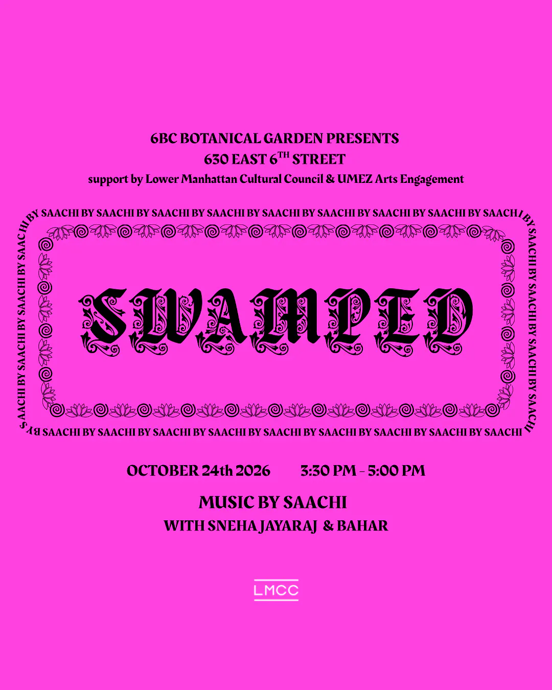 Swamped at 6BC Garden — South Asian event in New York, Manhattan