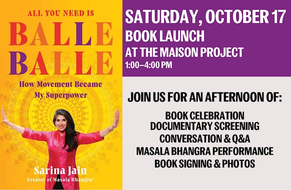 Book Launch: All You Need Is Balle Balle by Sarina Jain — South Asian event in NY, Manhattan