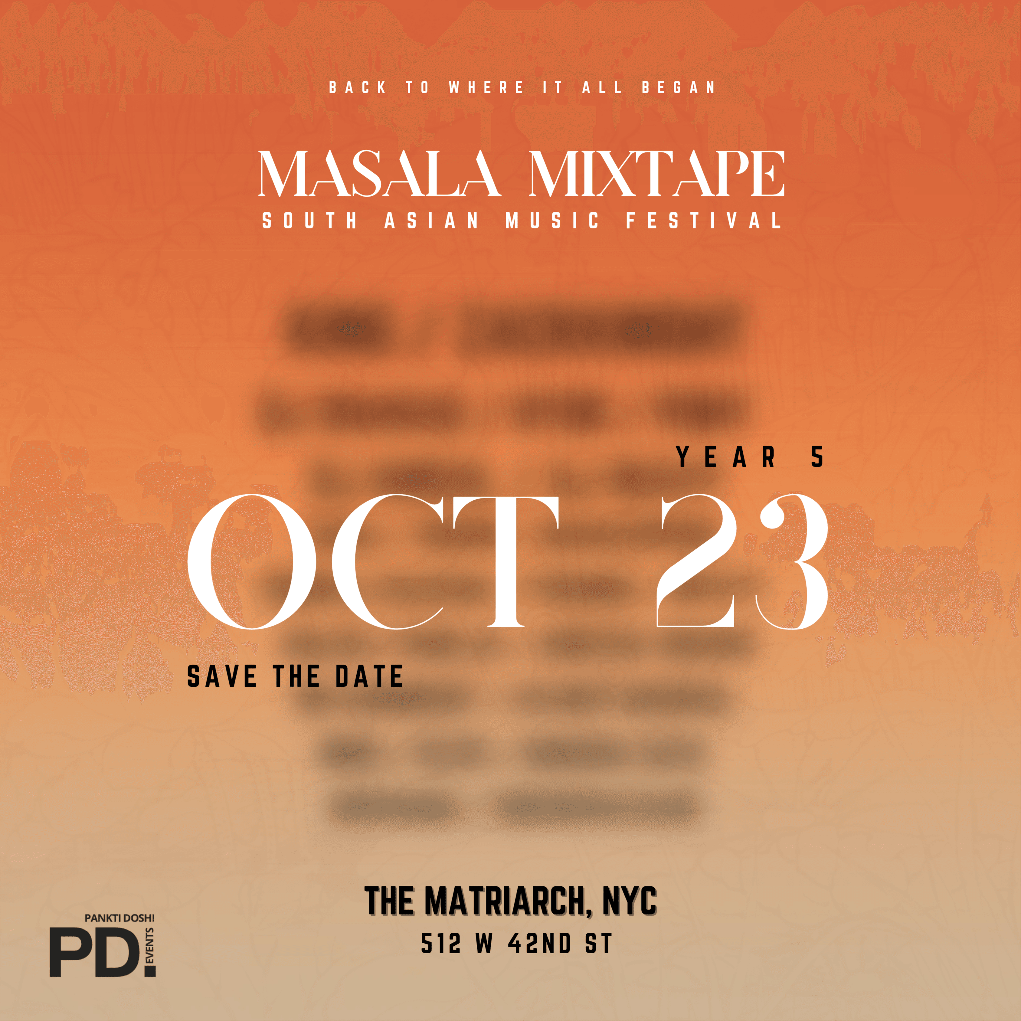 Masala Mixtape '26, Year 5 — South Asian event in Hell's Kitchen