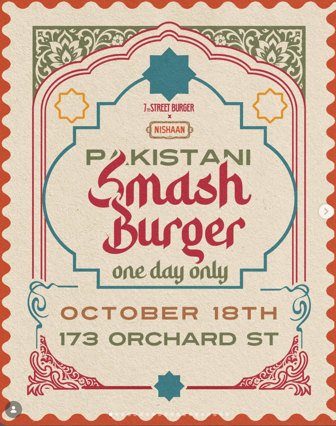 Pakistani Smash Burger — South Asian event in Lower East Side, Manhattan