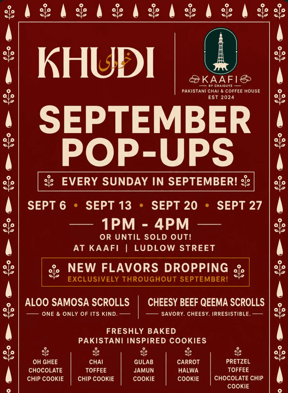 Khudi Food Pop-Ups — South Asian event in Lower East Side