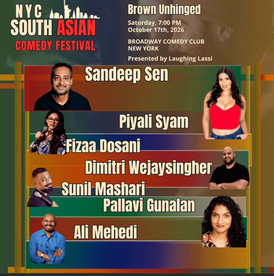 NYC South Asian Comedy Festival: Brown Unhinged — South Asian event in Midtown, Manhattan