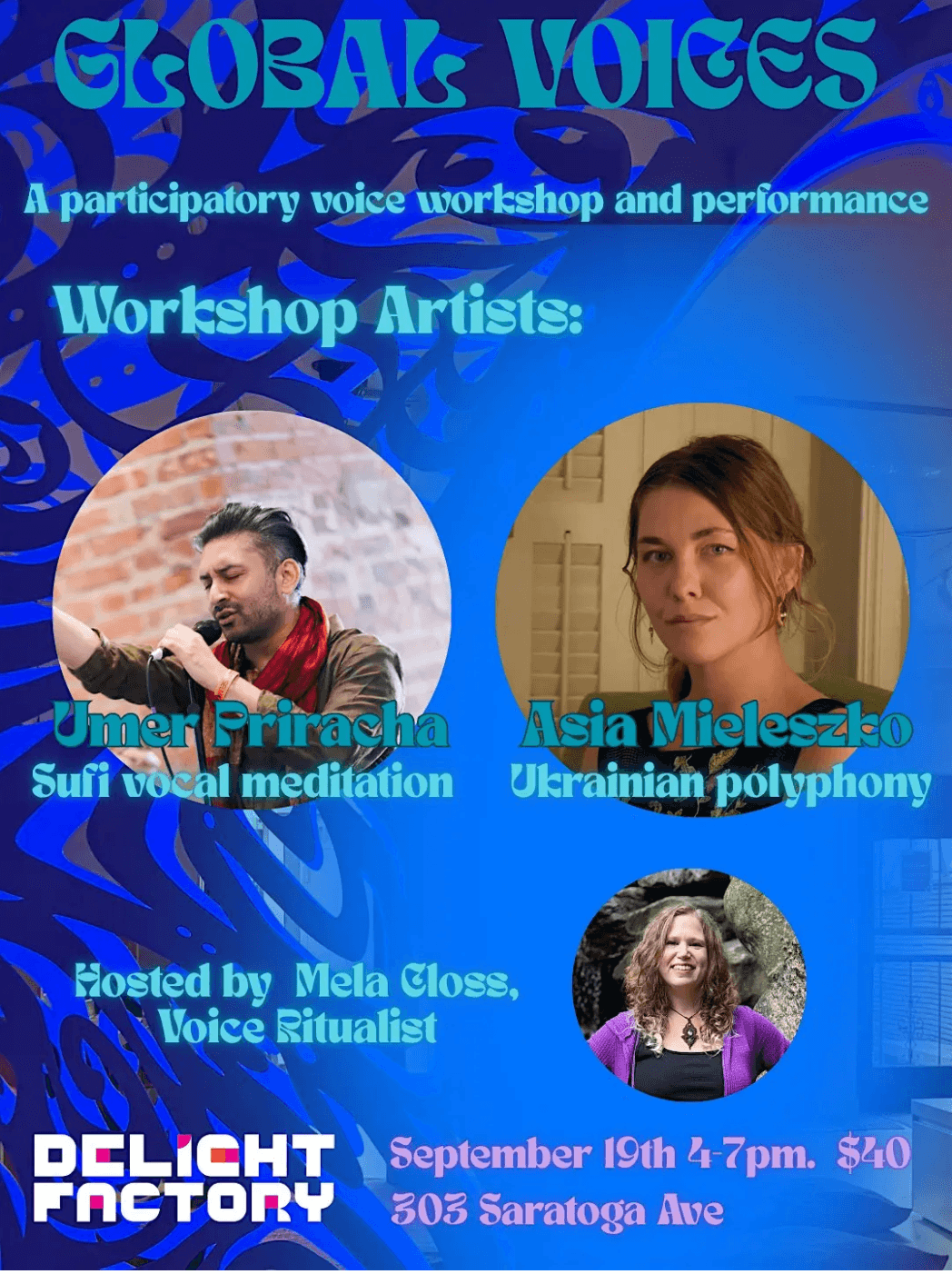 Global Voices - Sufi Vocal Meditation — South Asian event in Brooklyn