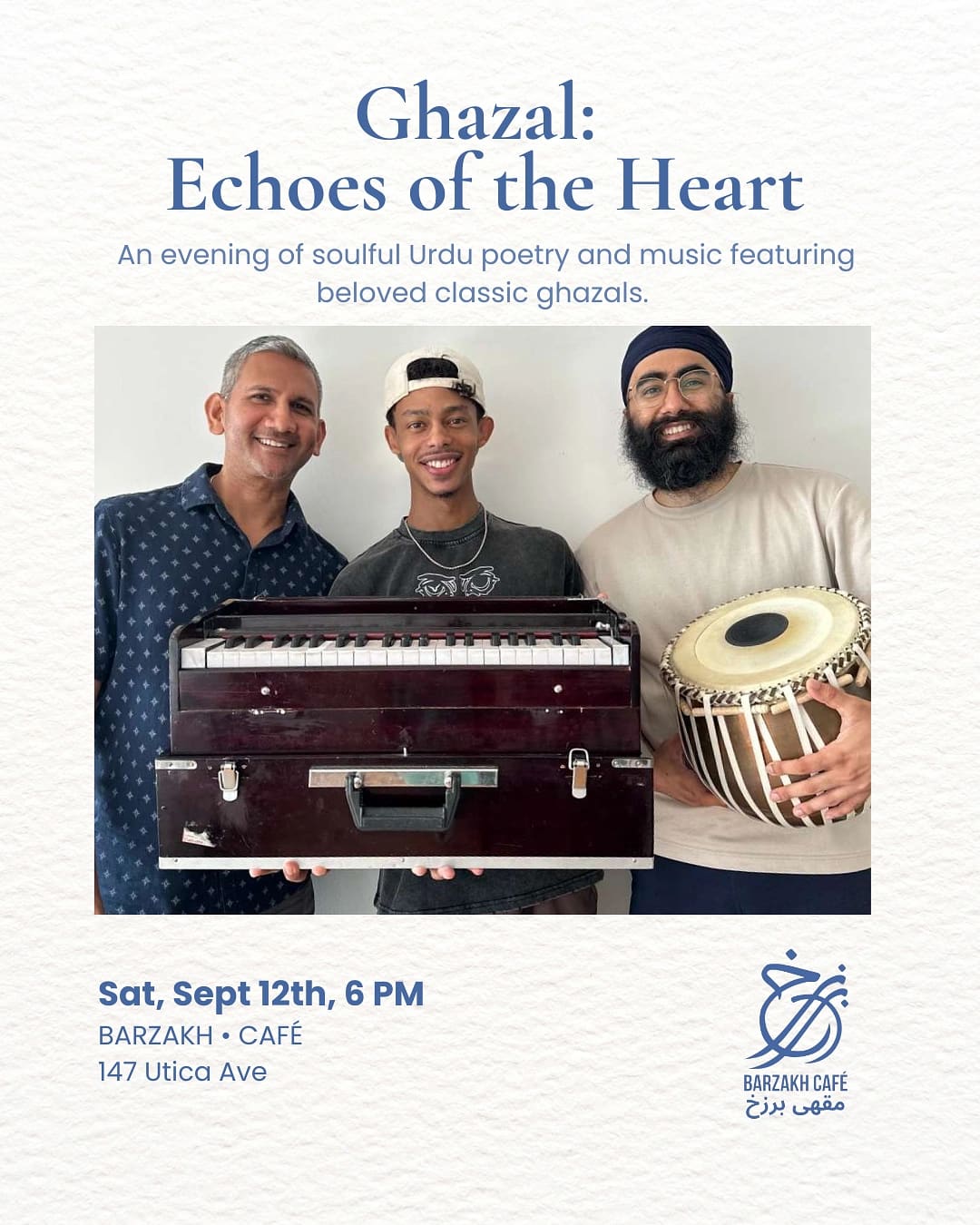 Ghazal: Echoes of the Heart — South Asian event in Crown Heights, Brooklyn, Brooklyn