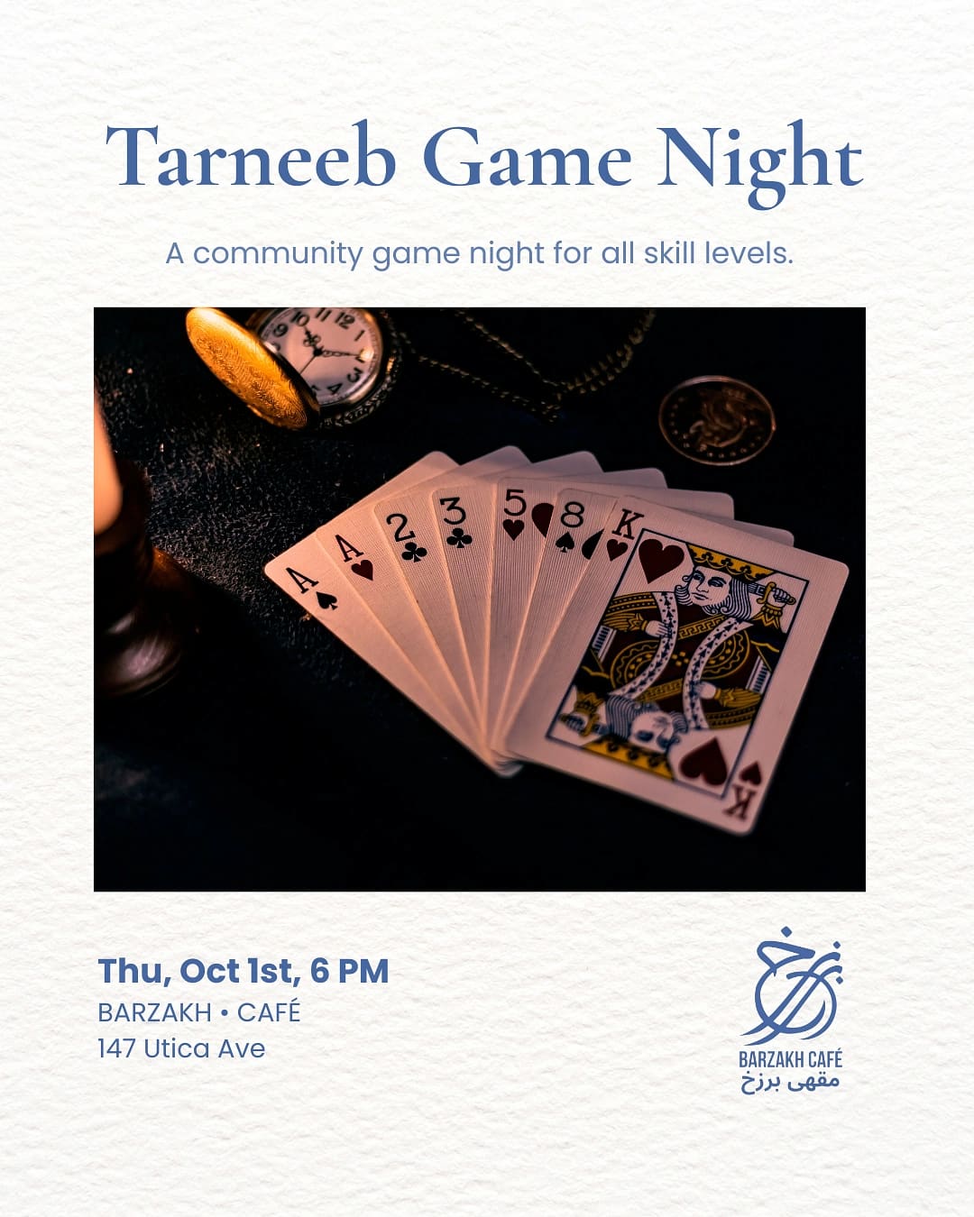 Tarneeb Game Night — South Asian event in Brooklyn