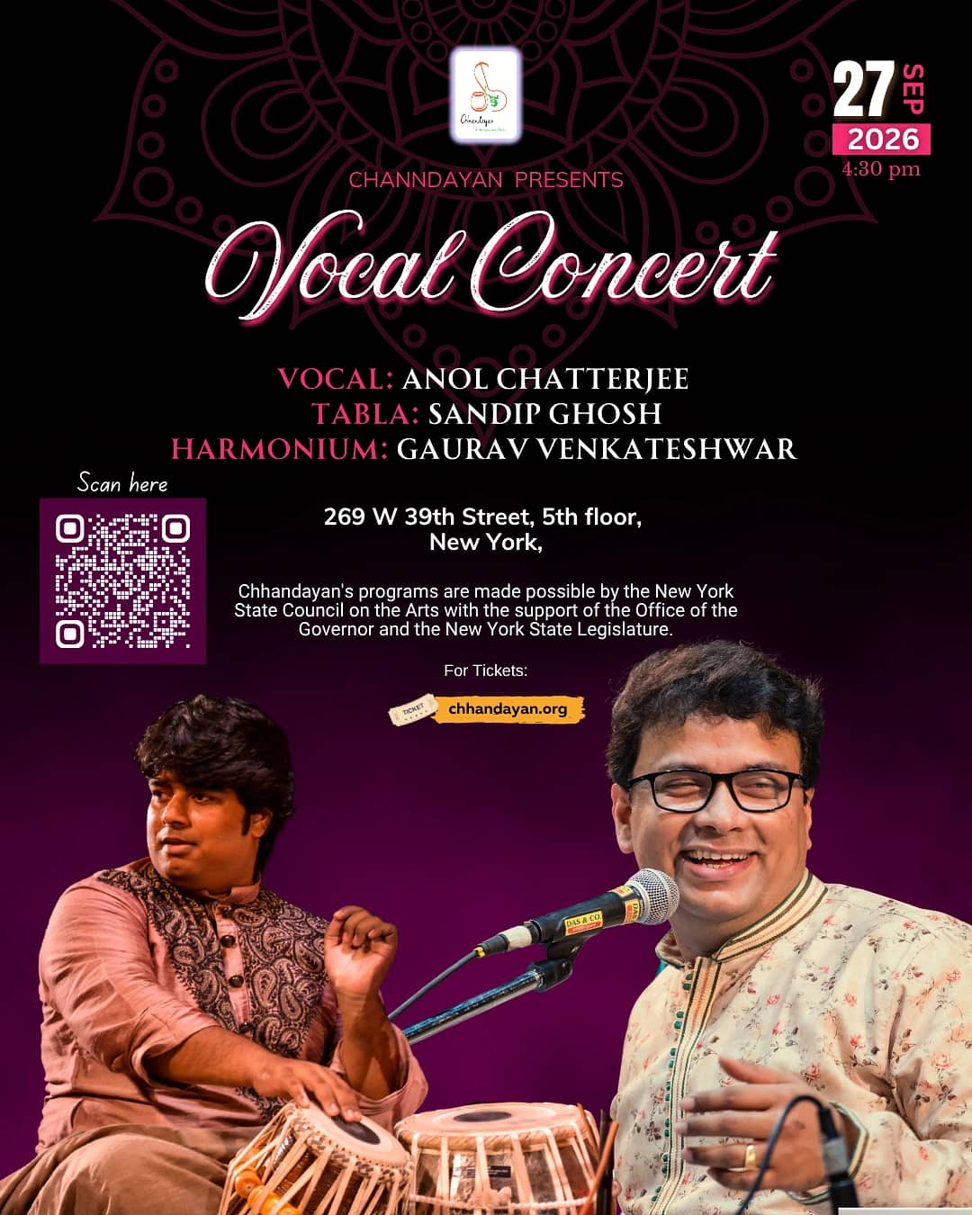 Anol Chatterjee Vocal Concert event photography