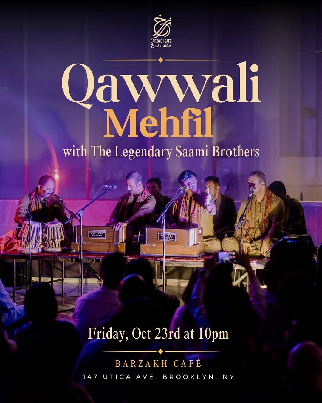 Qawwali Mehfil with the Saami Brothers event photography